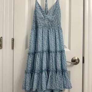 American Eagle blue sun dress